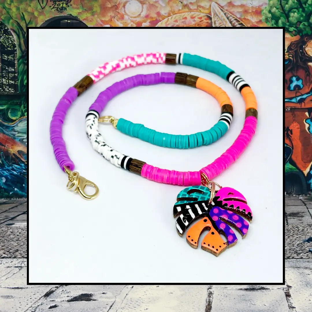 naszyjnik z glinki polimerowej Tropical Beat