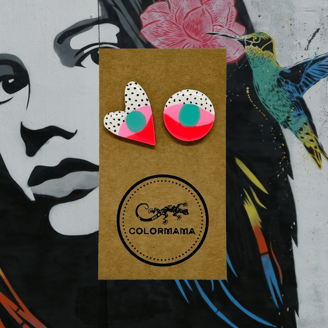 kolczyki drewniane mixed feelings