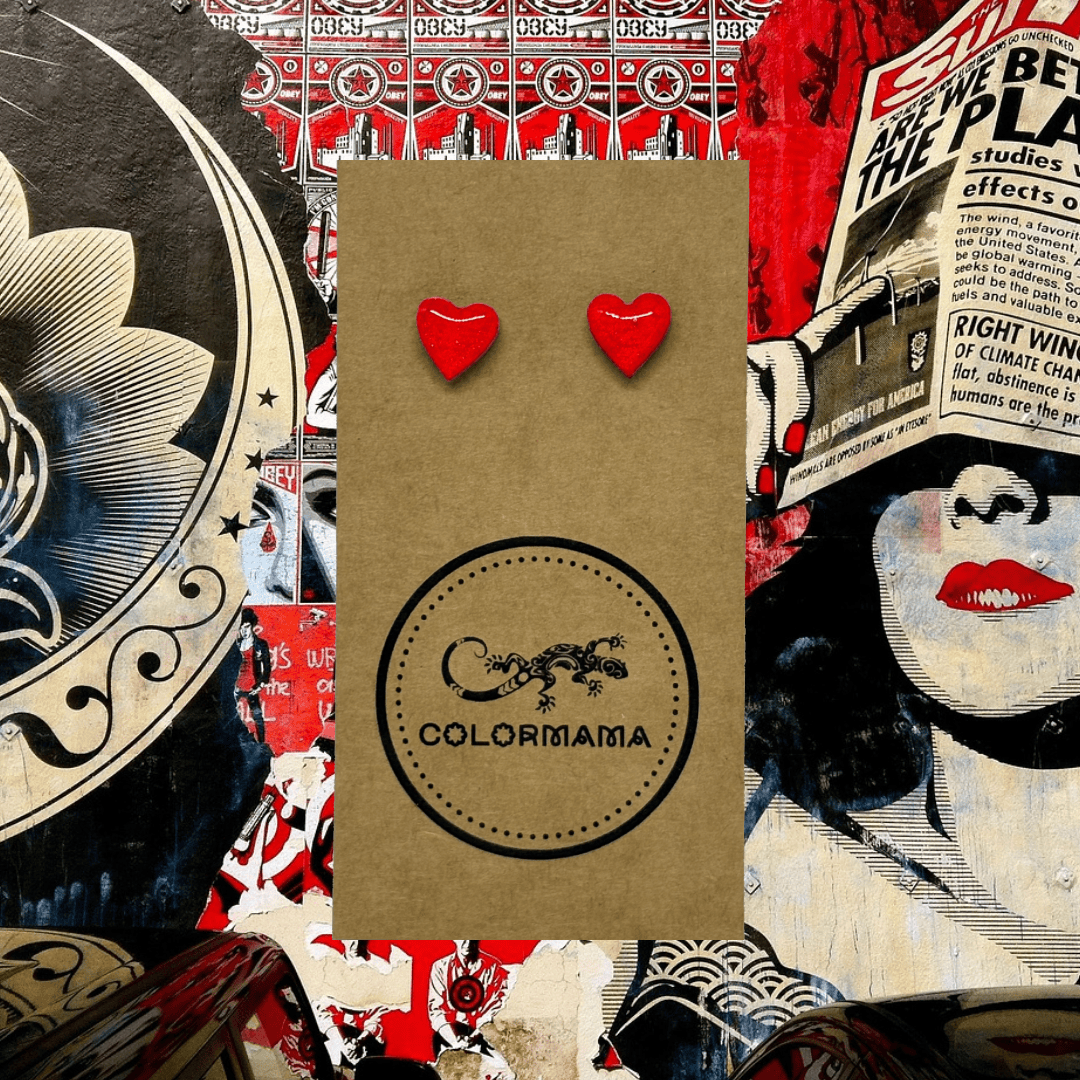 kolczyki colormama soczysta czerwien